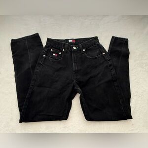 Vintage 90s Tommy Hilfiger Black High-Waisted Jeans